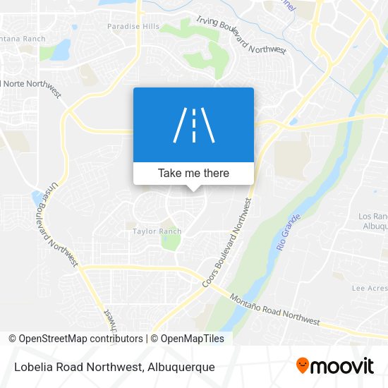 Lobelia Road Northwest map