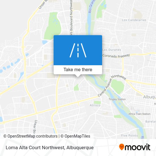 Mapa de Loma Alta Court Northwest