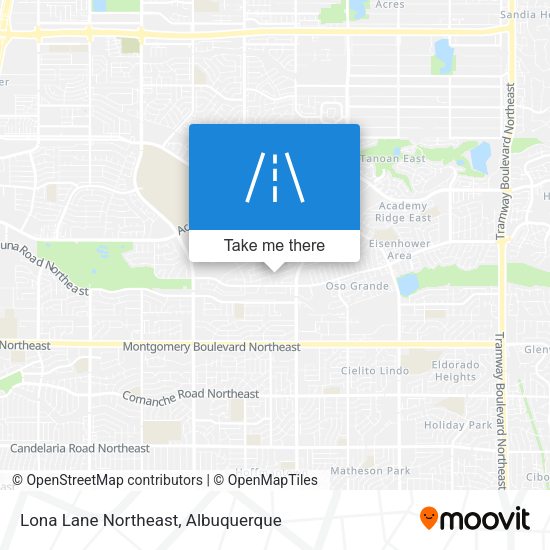 Lona Lane Northeast map