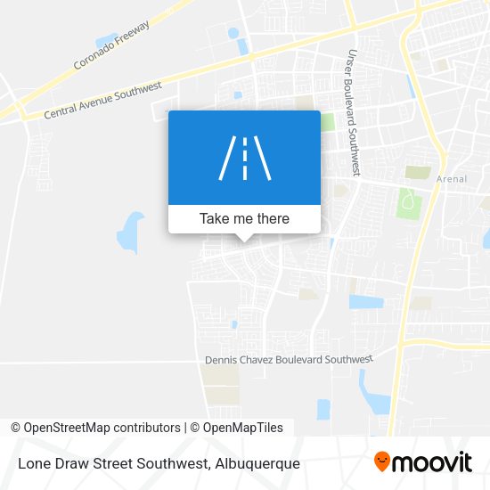 Mapa de Lone Draw Street Southwest