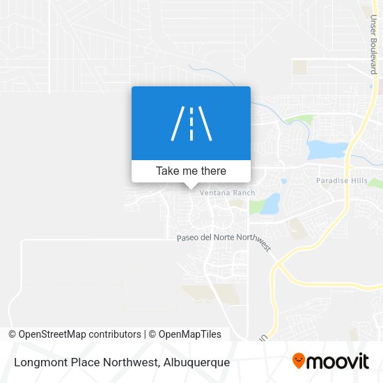 Longmont Place Northwest map