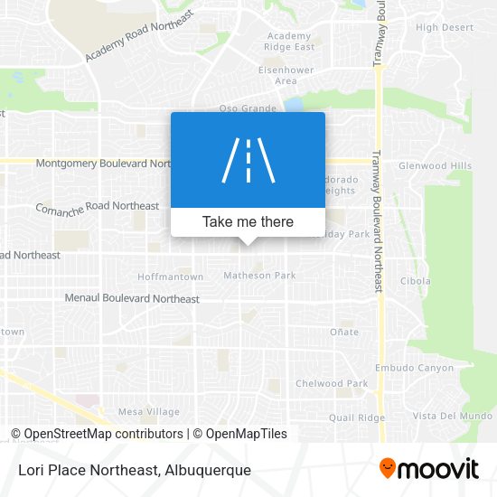 Lori Place Northeast map