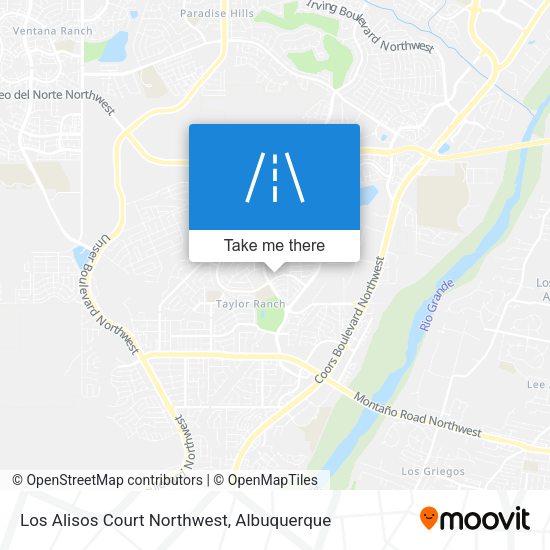 Mapa de Los Alisos Court Northwest