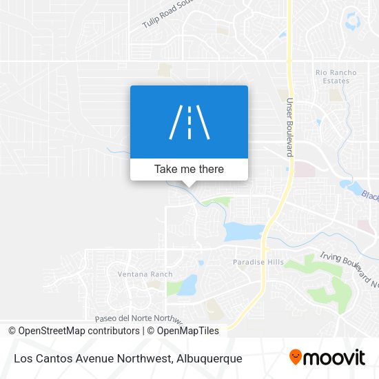 Mapa de Los Cantos Avenue Northwest