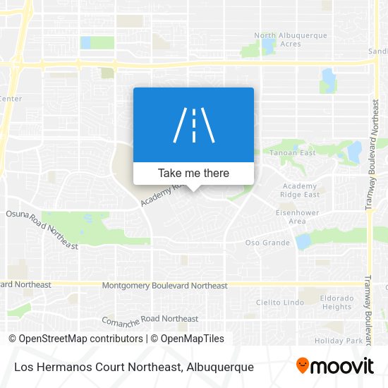 Mapa de Los Hermanos Court Northeast