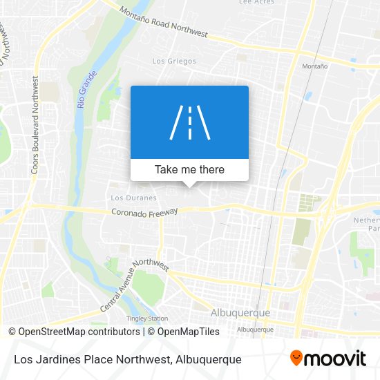 Los Jardines Place Northwest map