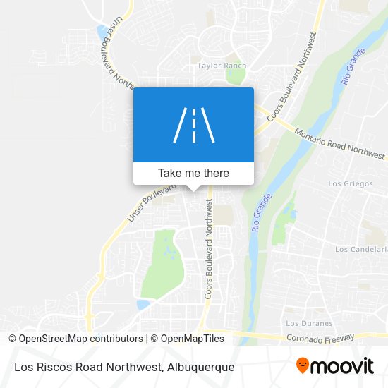 Mapa de Los Riscos Road Northwest
