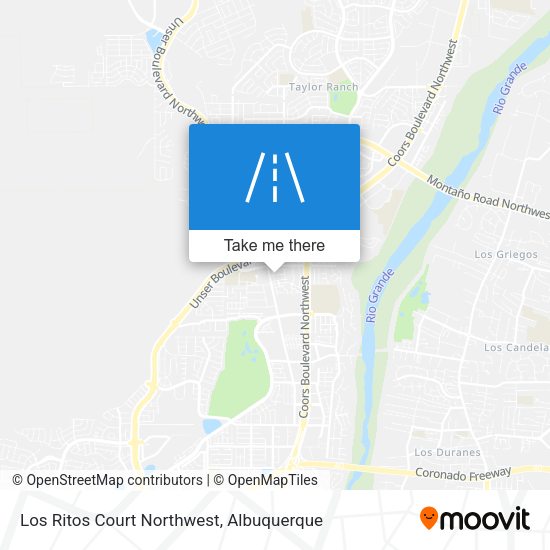 Los Ritos Court Northwest map