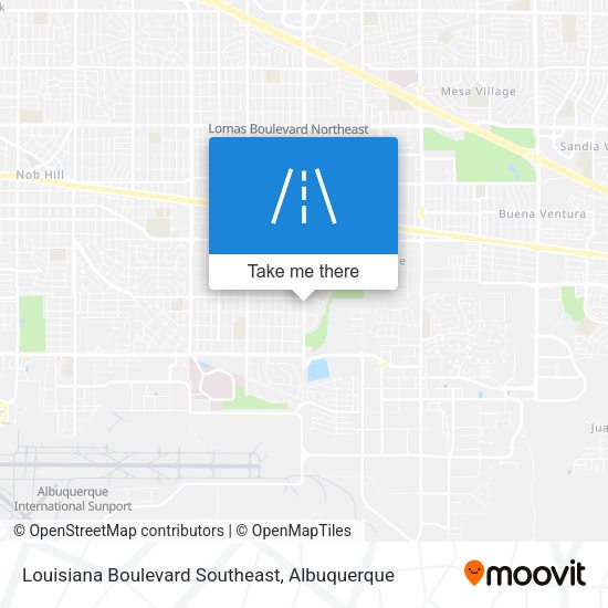 Louisiana Boulevard Southeast map