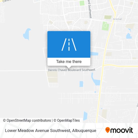 Lower Meadow Avenue Southwest map