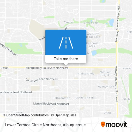 Lower Terrace Circle Northeast map