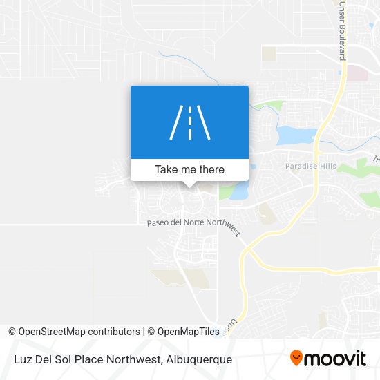 Luz Del Sol Place Northwest map