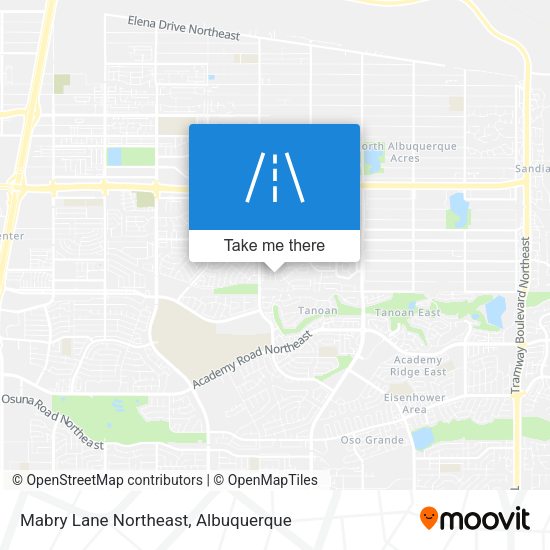 Mabry Lane Northeast map