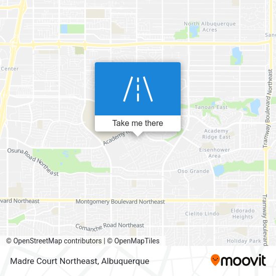 Madre Court Northeast map