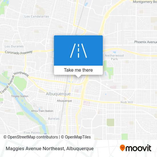 Mapa de Maggies Avenue Northeast