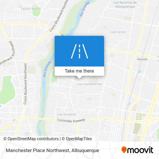 Mapa de Manchester Place Northwest