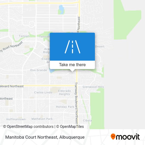 Mapa de Manitoba Court Northeast