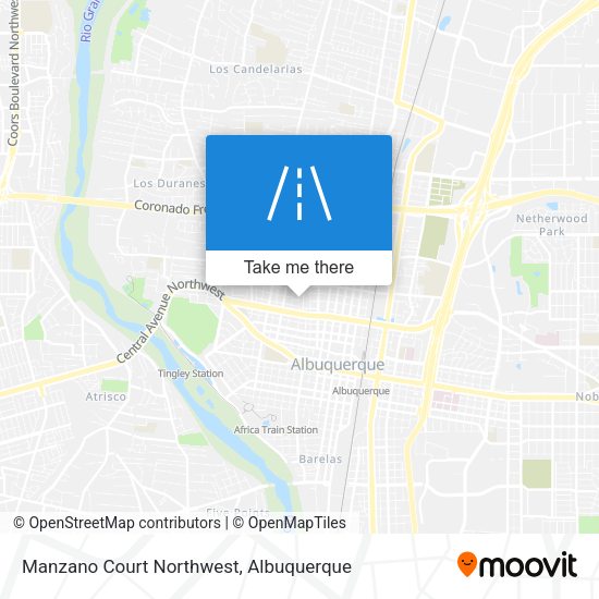 Manzano Court Northwest map