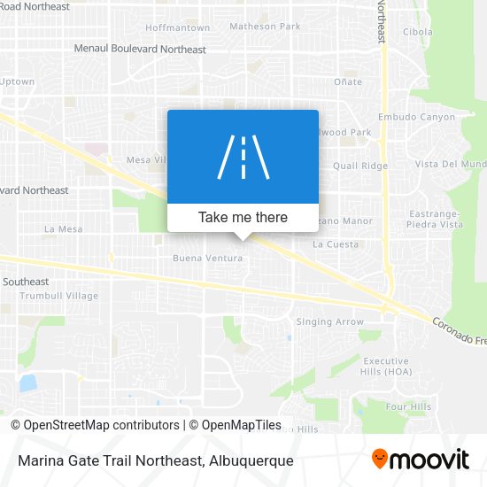 Marina Gate Trail Northeast map