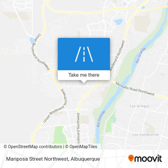Mariposa Street Northwest map
