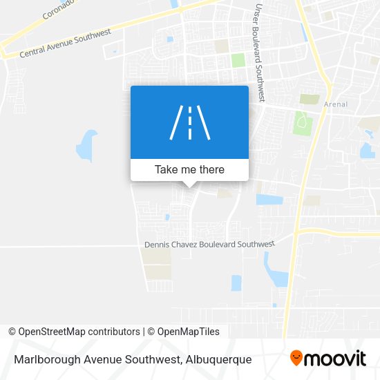 Marlborough Avenue Southwest map
