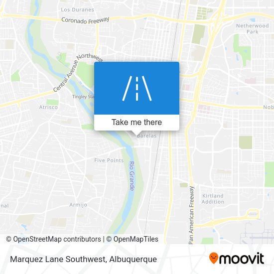 Marquez Lane Southwest map