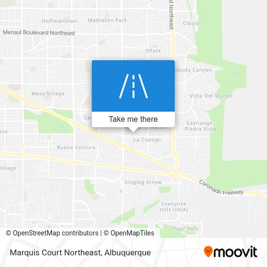 Mapa de Marquis Court Northeast