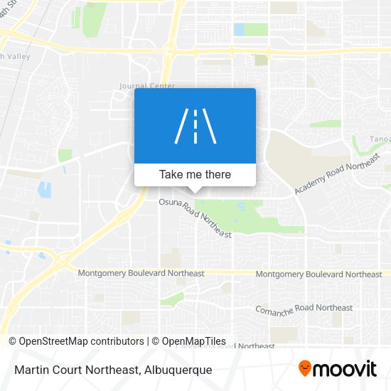Martin Court Northeast map