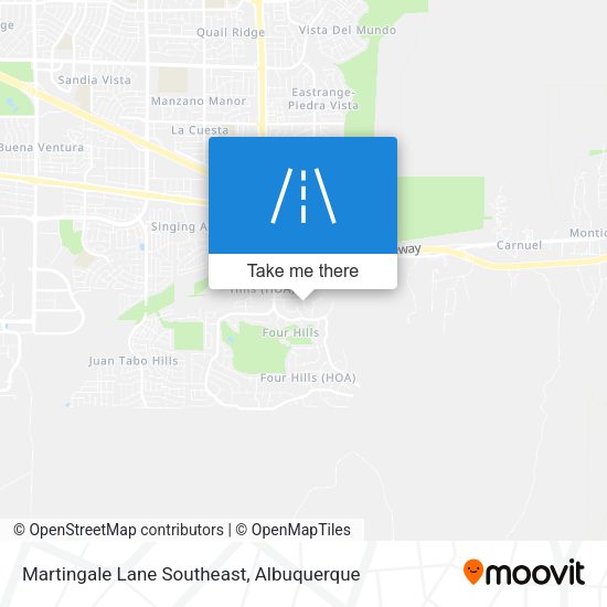 Mapa de Martingale Lane Southeast