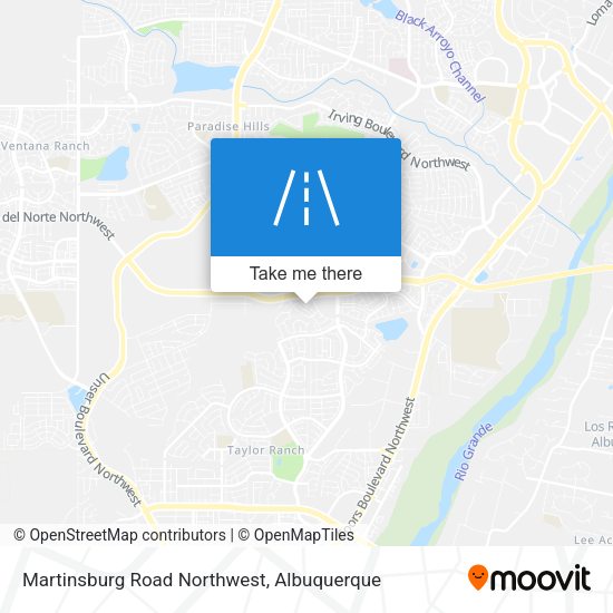 Martinsburg Road Northwest map