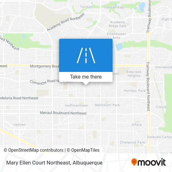 Mapa de Mary Ellen Court Northeast
