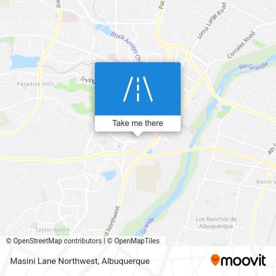 Masini Lane Northwest map