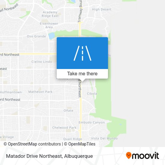 Mapa de Matador Drive Northeast