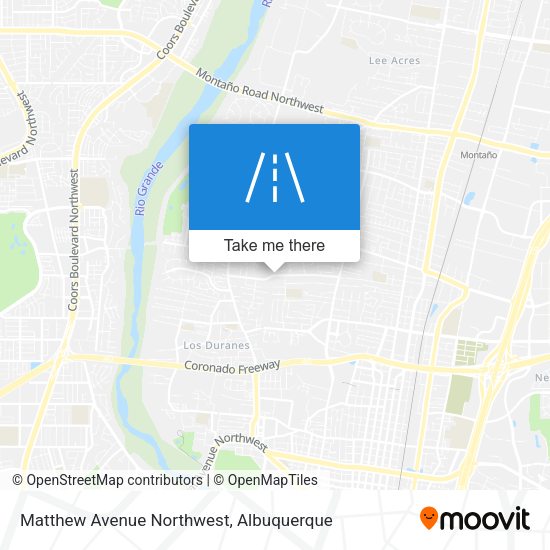 Matthew Avenue Northwest map