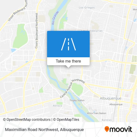 Maximillian Road Northwest map