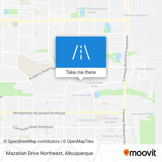 Mazatian Drive Northeast map