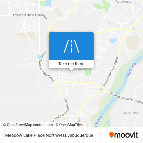 Meadow Lake Place Northwest map