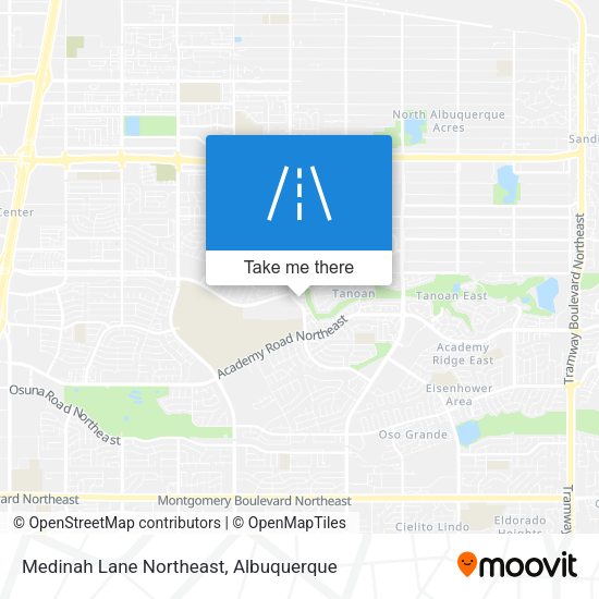 Medinah Lane Northeast map