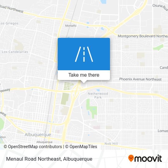 Mapa de Menaul Road Northeast