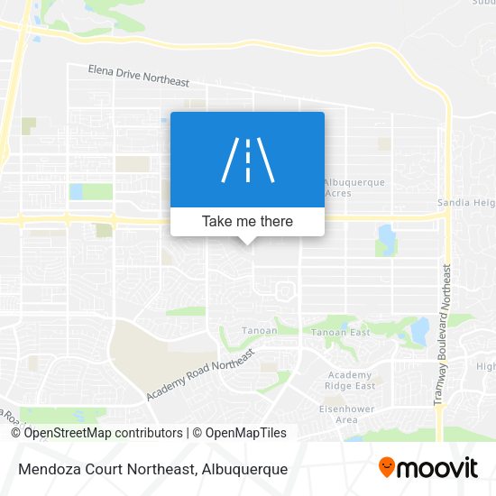 Mendoza Court Northeast map
