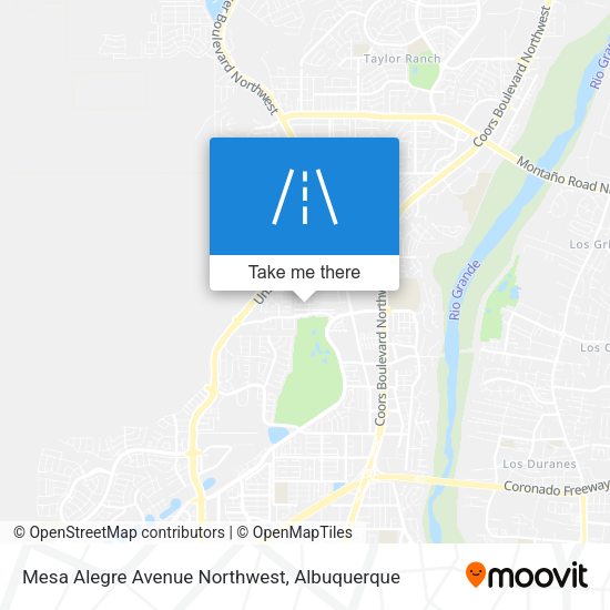 Mapa de Mesa Alegre Avenue Northwest