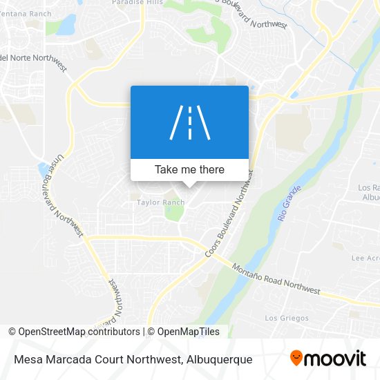 Mesa Marcada Court Northwest map