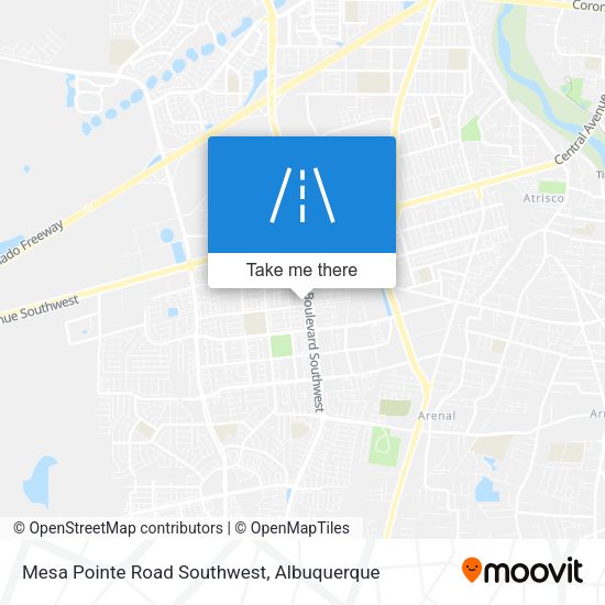 Mapa de Mesa Pointe Road Southwest
