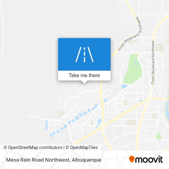 Mapa de Mesa Rain Road Northwest