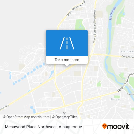 Mesawood Place Northwest map
