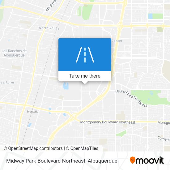 Mapa de Midway Park Boulevard Northeast