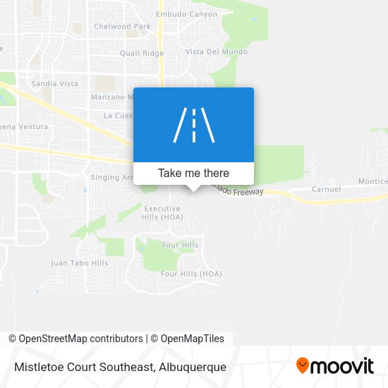 Mistletoe Court Southeast map
