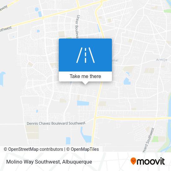 Mapa de Molino Way Southwest