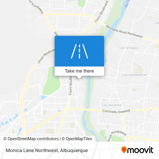 Monica Lane Northwest map