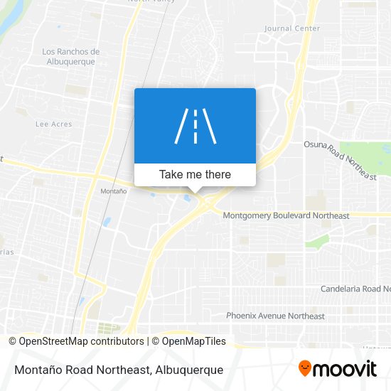 Montaño Road Northeast map